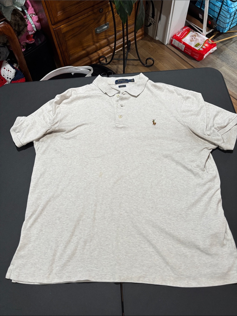 Polo by Ralph Lauren Light Heather Beige Polo Shirt